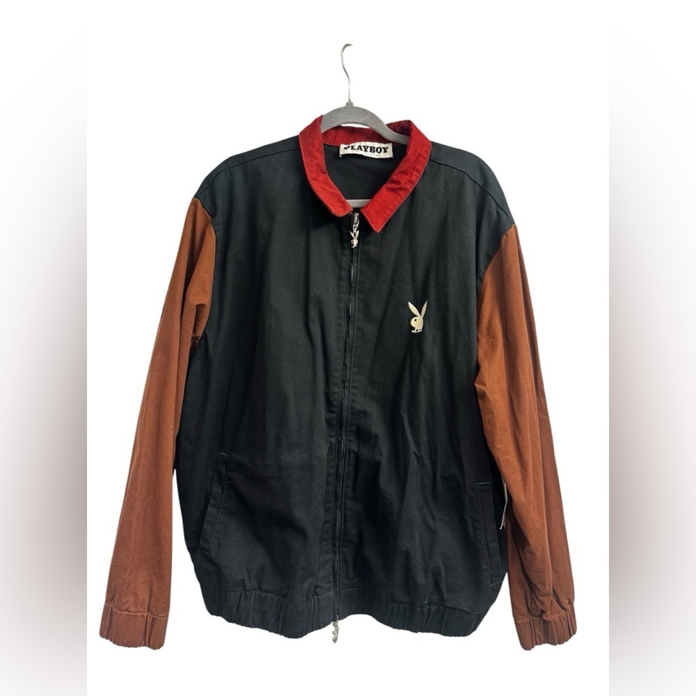 PLAYBOY Men's Black and Rust Jacket - Picture 3 of 8